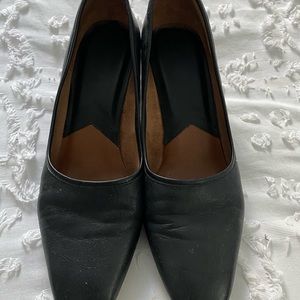 Franco Sarto black pumps with block heel